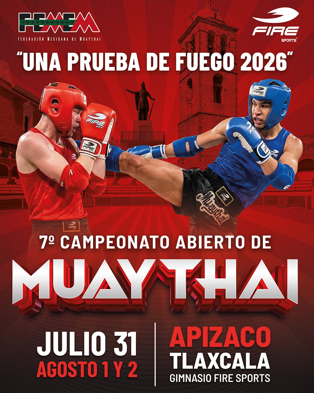 ¡La adrenalina del Muay Thai llega a Tlaxcala! Todo listo para Una Prueba de Fuego 2026