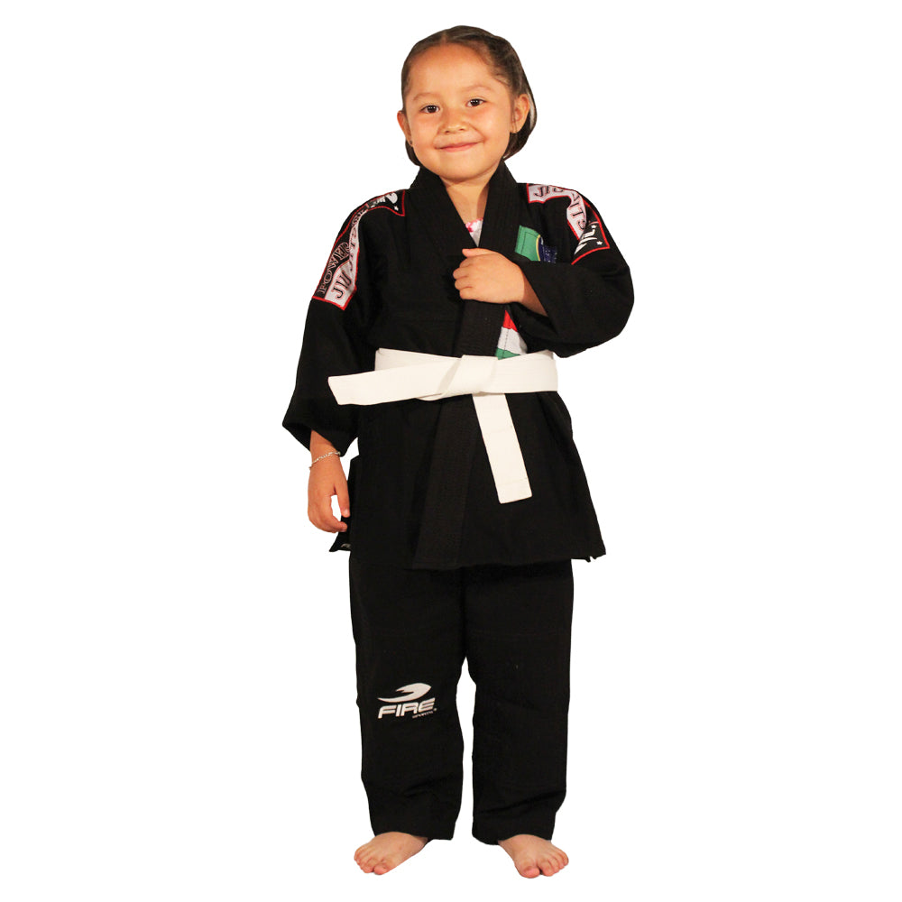 Gi Kimono Single Weave BJJ Infantil 350gr