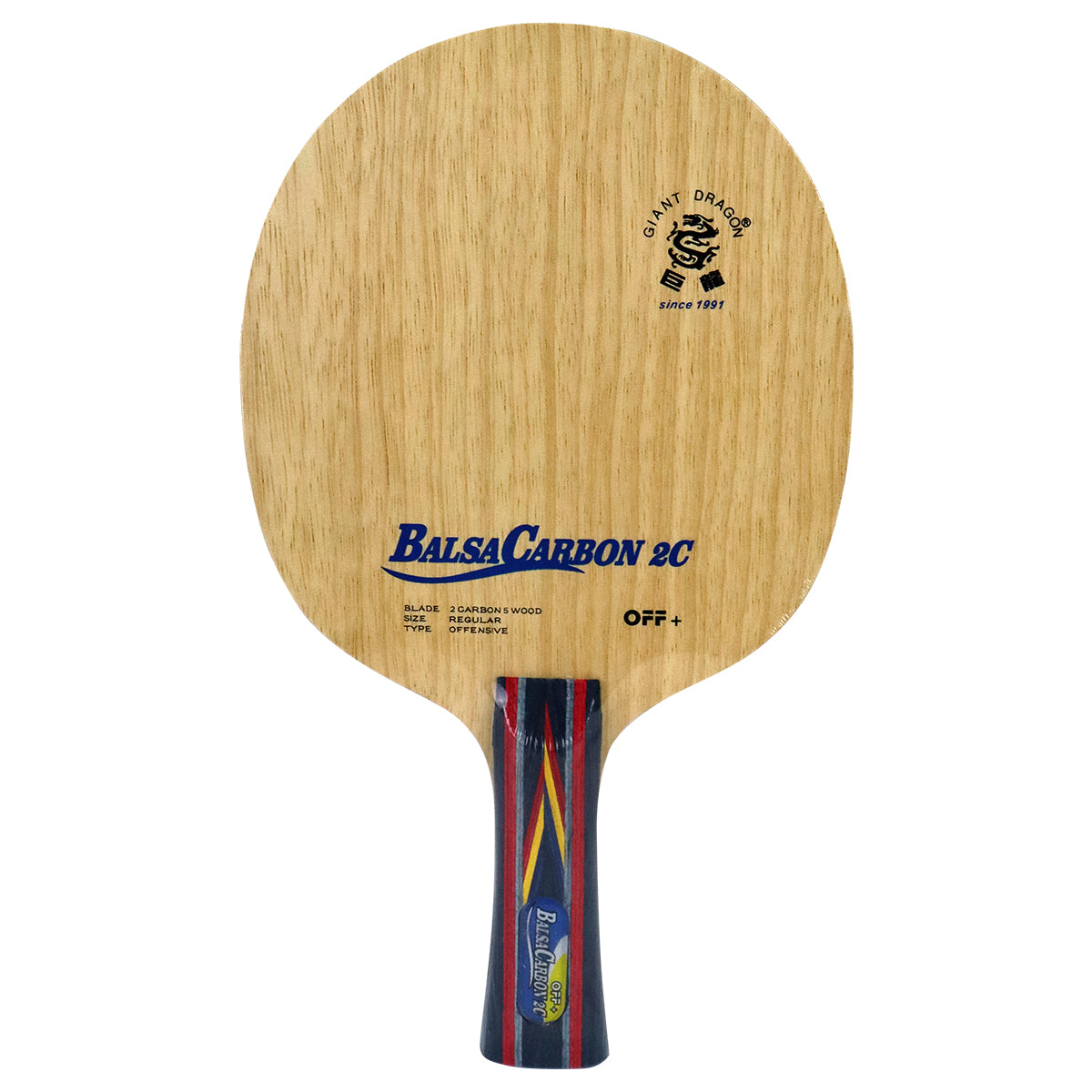 Raqueta balsa carbon 2C Concavo Giant Dragon para tenis de mesa