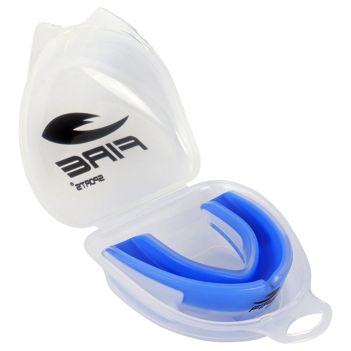 Protector bucal Fire Sports bicolor moldeable para box y artes marciales