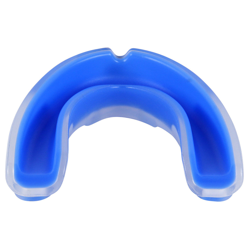 Protector bucal Fire Sports bicolor moldeable para box y artes marciales.