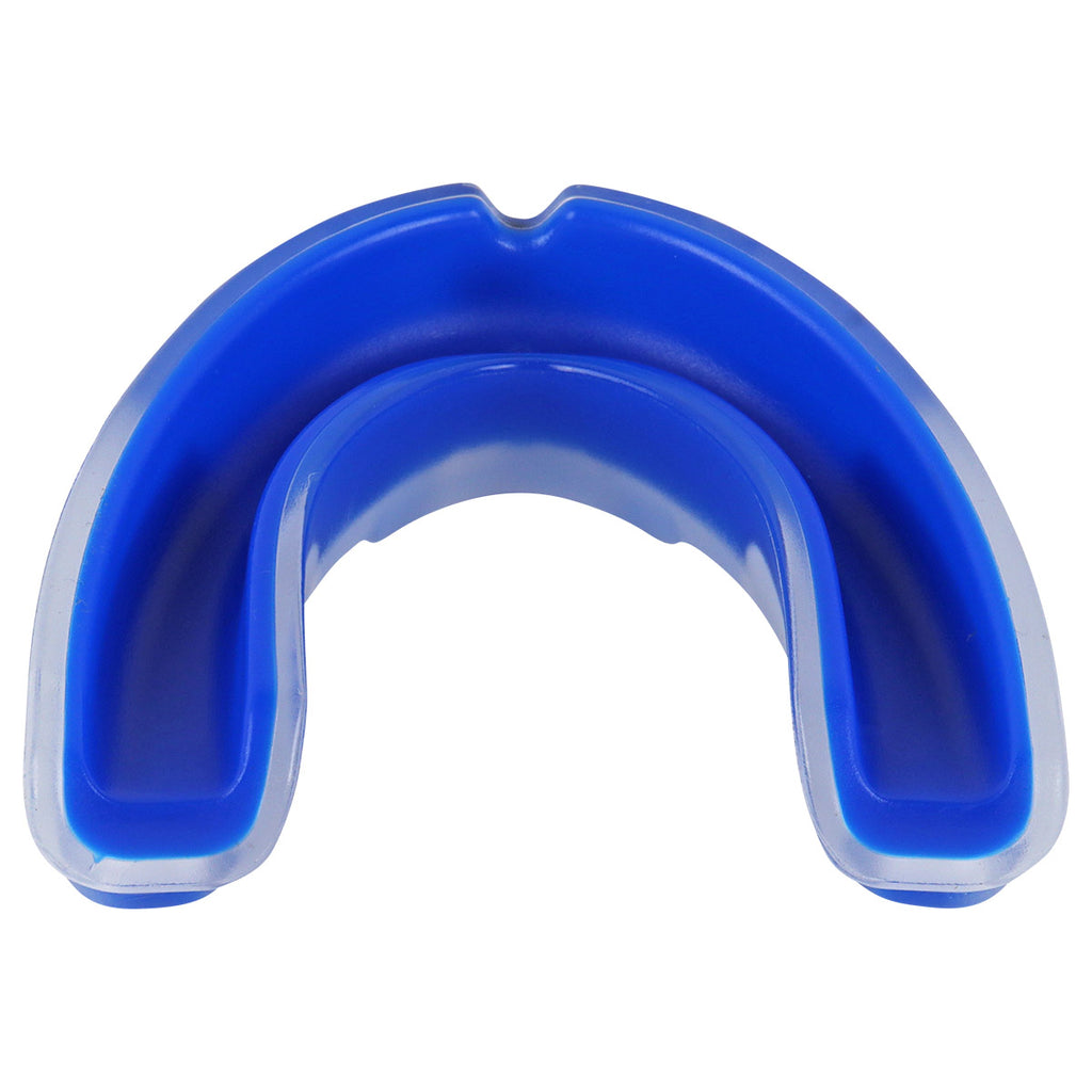 Protector bucal Fire Sports bicolor moldeable para box y artes marciales.
