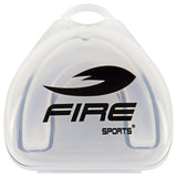 Protector bucal Fire Sports bicolor moldeable para box y artes marciales