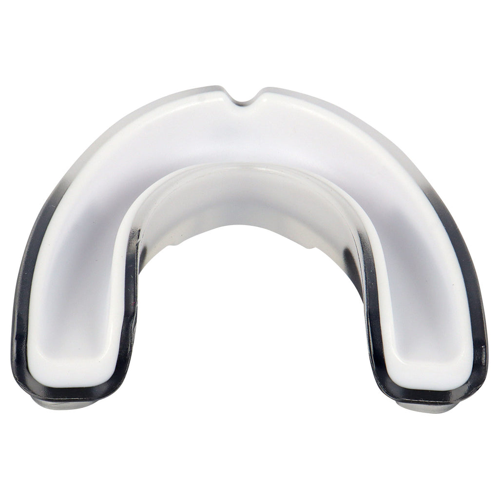 Protector bucal Fire Sports bicolor moldeable para box y artes marciales.
