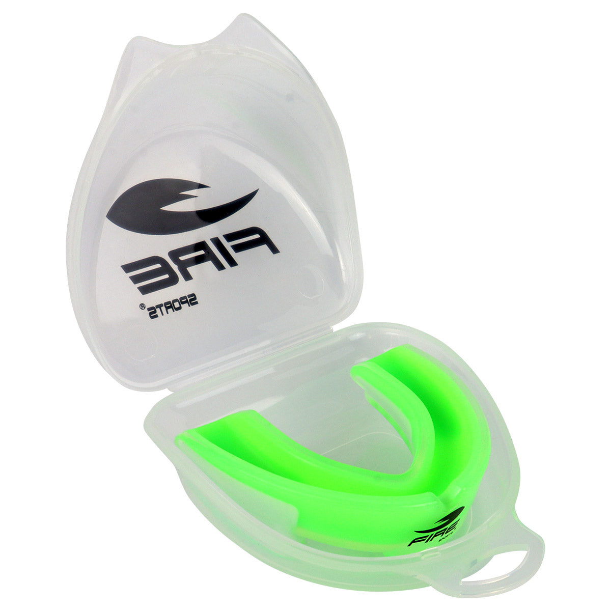Protector bucal Fire Sports bicolor moldeable para box y artes marciales