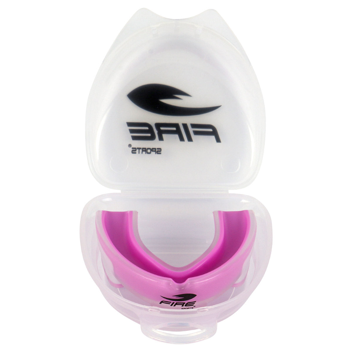 Protector bucal Fire Sports bicolor moldeable para box y artes marciales.