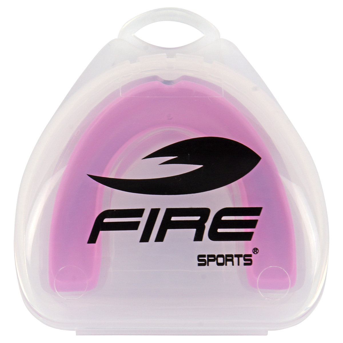 Protector bucal Fire Sports bicolor moldeable para box y artes marciales.