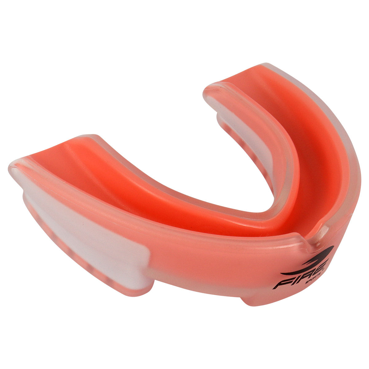 Protector bucal Fire Sports bicolor moldeable para box y artes marciales.