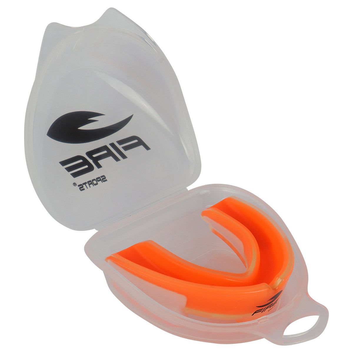 Protector bucal Fire Sports bicolor moldeable para box y artes marciales