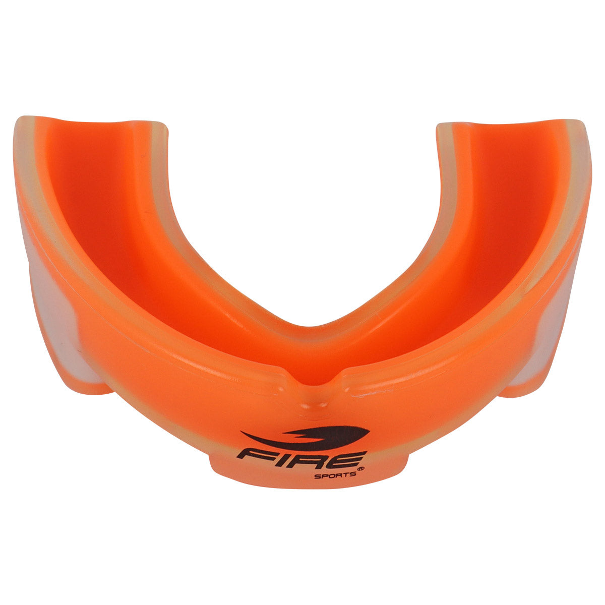 Protector bucal Fire Sports bicolor moldeable para box y artes marciales.