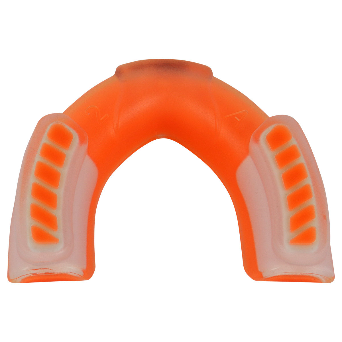 Protector bucal Fire Sports bicolor moldeable para box y artes marciales.