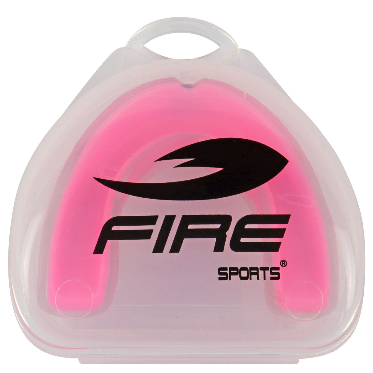 Protector bucal Fire Sports bicolor moldeable para box y artes marciales.