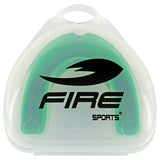 Protector bucal Fire Sports bicolor moldeable para box y artes marciales