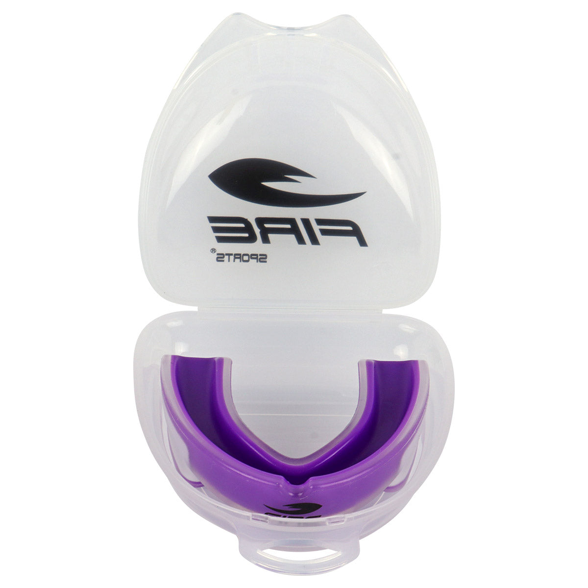 Protector bucal Fire Sports bicolor moldeable para box y artes marciales.