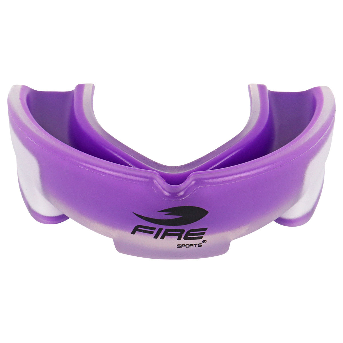 Protector bucal Fire Sports bicolor moldeable para box y artes marciales.