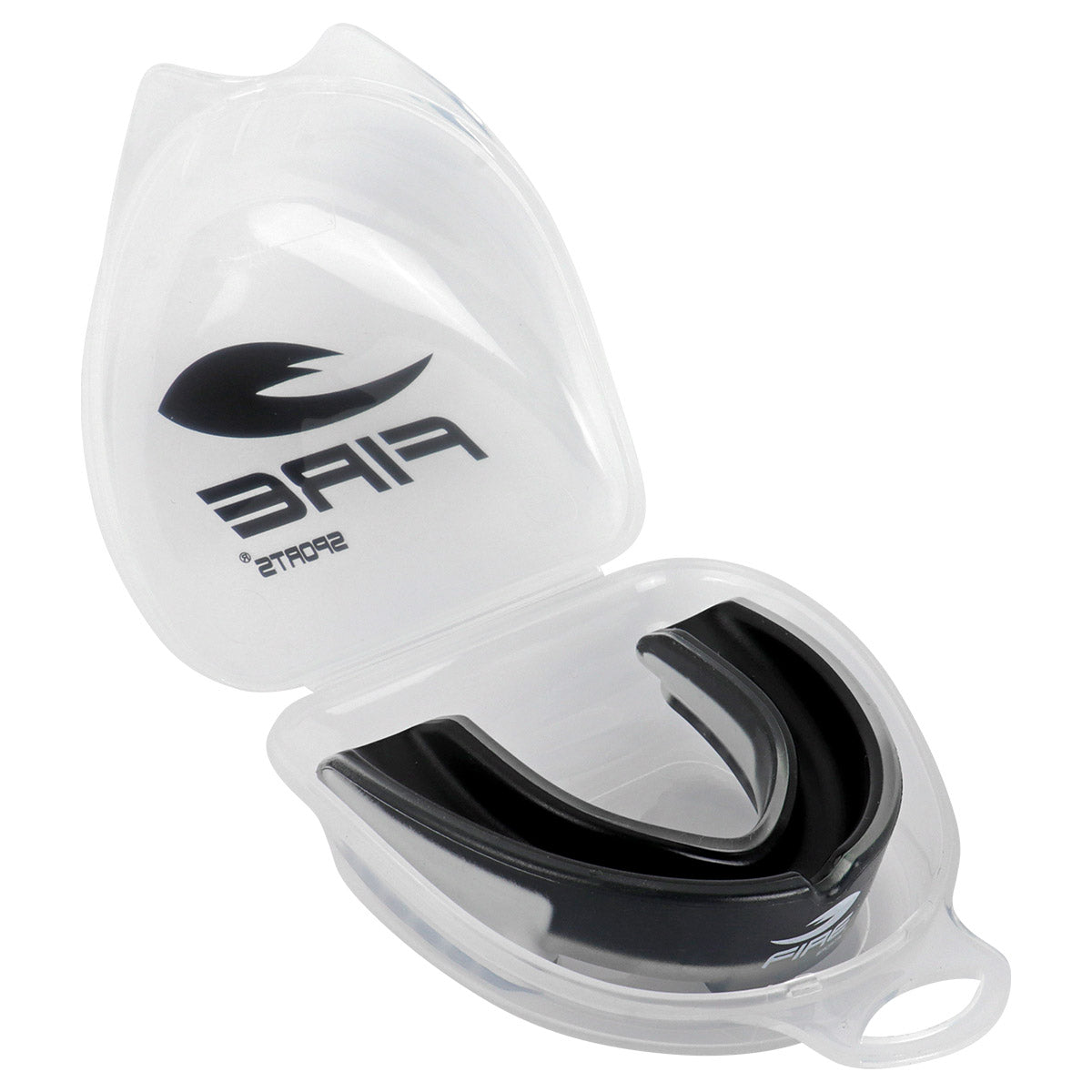 Protector bucal Fire Sports bicolor moldeable para box y artes marciales