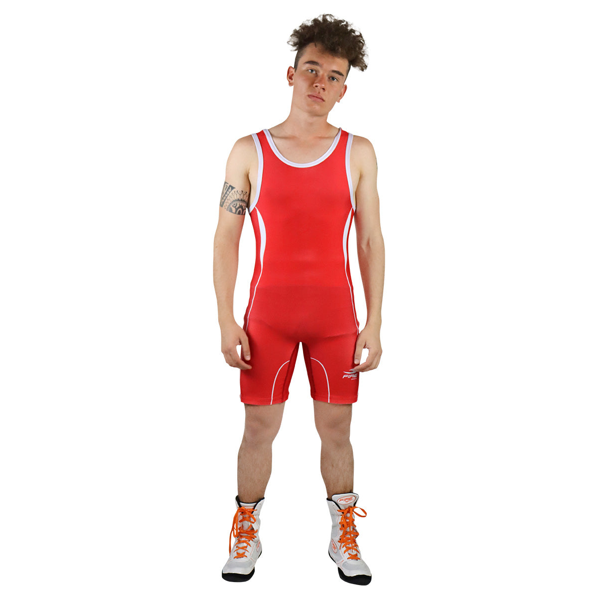 Butarga, leotardo o maillot Fire Sports Juvenil/Adulto Unisex de Lucha o Wrestling kids Singlet