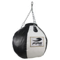 Costal box tipo bola PU Fire Sports para gimnasio negro blanco