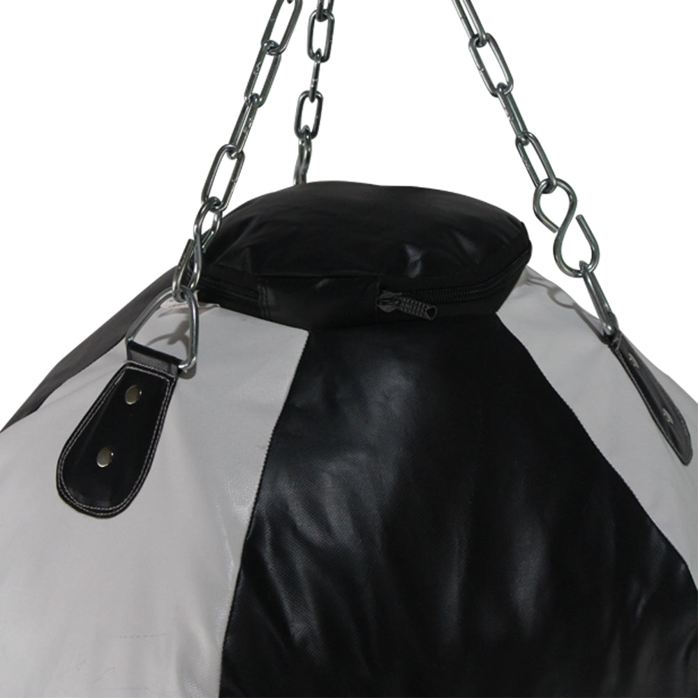 Costal box tipo bola PU Fire Sports para gimnasio negro blanco