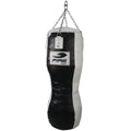 Costal de box cuerpo PU Fire Sports para Gimnasio negro/blanco