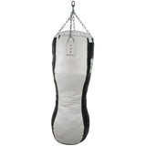 Costal de box cuerpo PU Fire Sports para Gimnasio negro/blanco