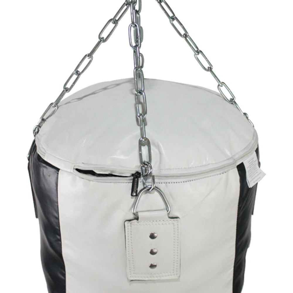 Costal de box cuerpo PU Fire Sports para Gimnasio negro/blanco