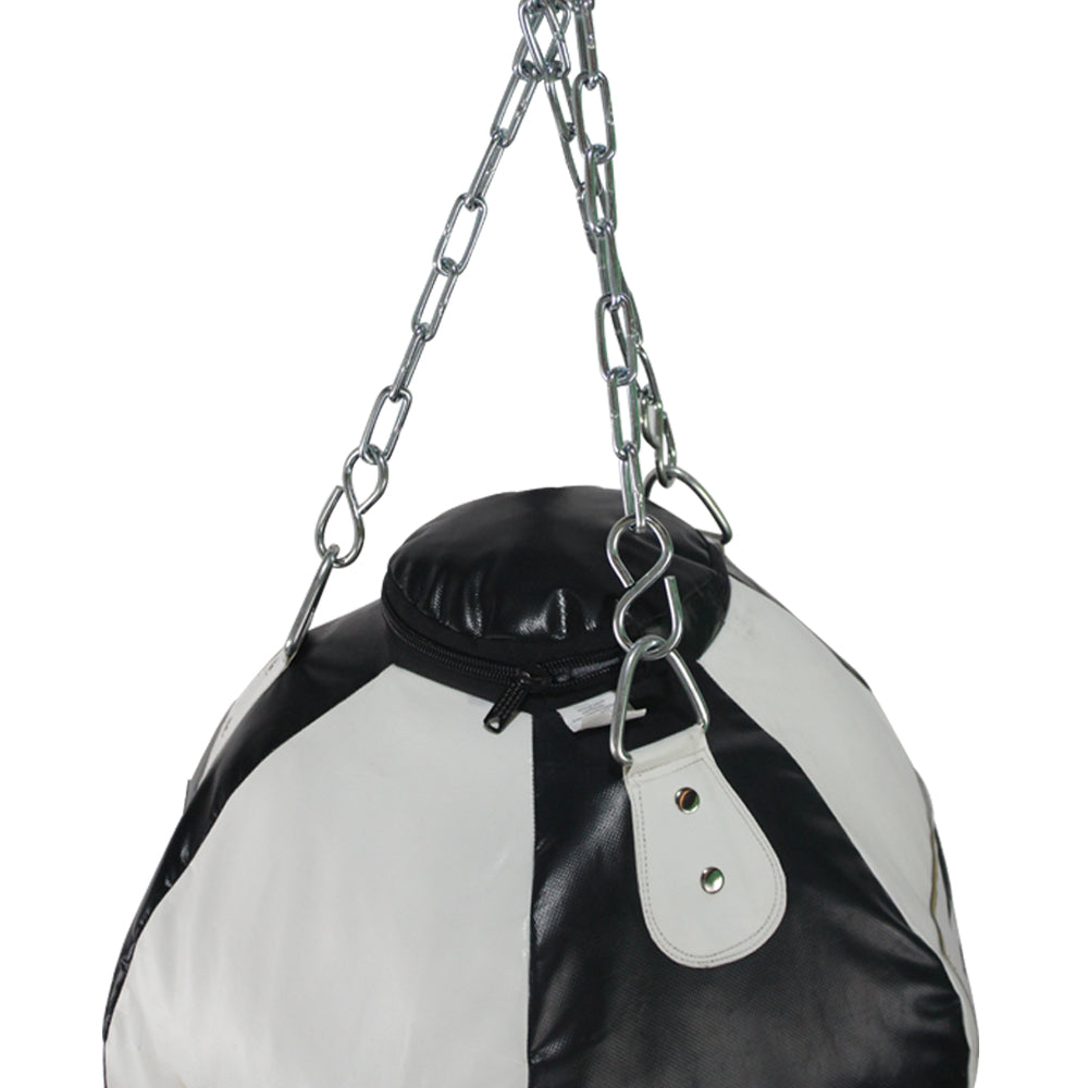 Costal box tipo bola PU Fire Sports para gimnasio negro blanco