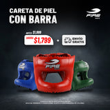 Casque à barreaux Fire Sports en CUIR pour boxe et arts martiaux