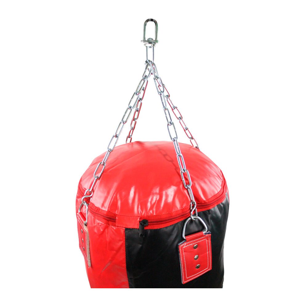 Costal de box cuerpo PU Fire Sports para Gimnasio negro/rojo