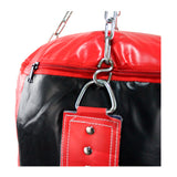 Costal de box cuerpo PU Fire Sports para Gimnasio negro/rojo