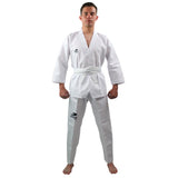 Dobok para tekwondo, incluye cinta blanca.