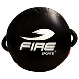 Grande poire de boxe ronde en cuir