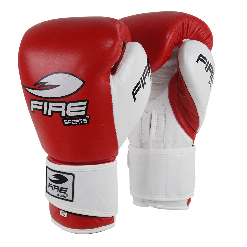Par de Guantes de PIEL Fire Sports para entrenamiento M2, Color Solido
