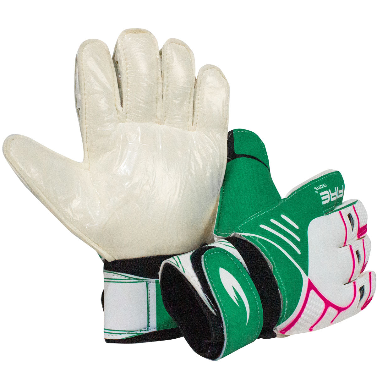 Par de Guantes de portero para futbol Fire Sports con Varillas.