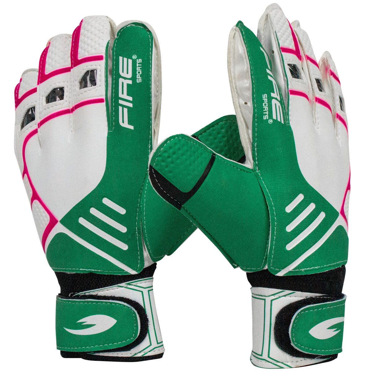 Par de Guantes de portero para futbol Fire Sports con Varillas.