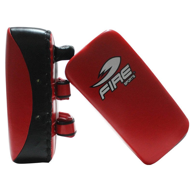 Par de Thai pads PLANOS de PIEL para artes marciales