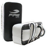 Par de Thai pads PLANOS de PIEL para artes marciales