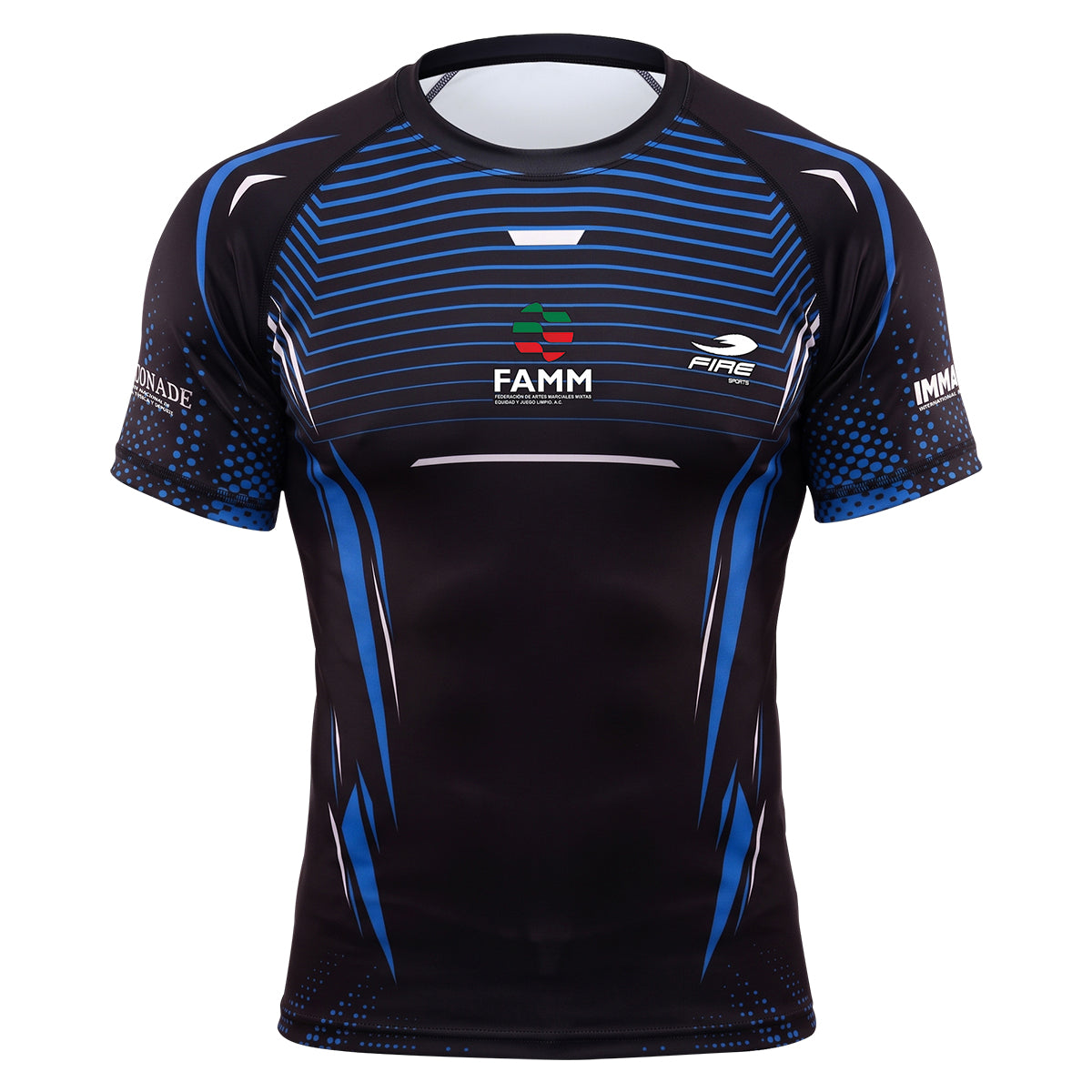 Camiseta o playera de compresion oficial FAMM Artes Marciales Mixtas (MMA)