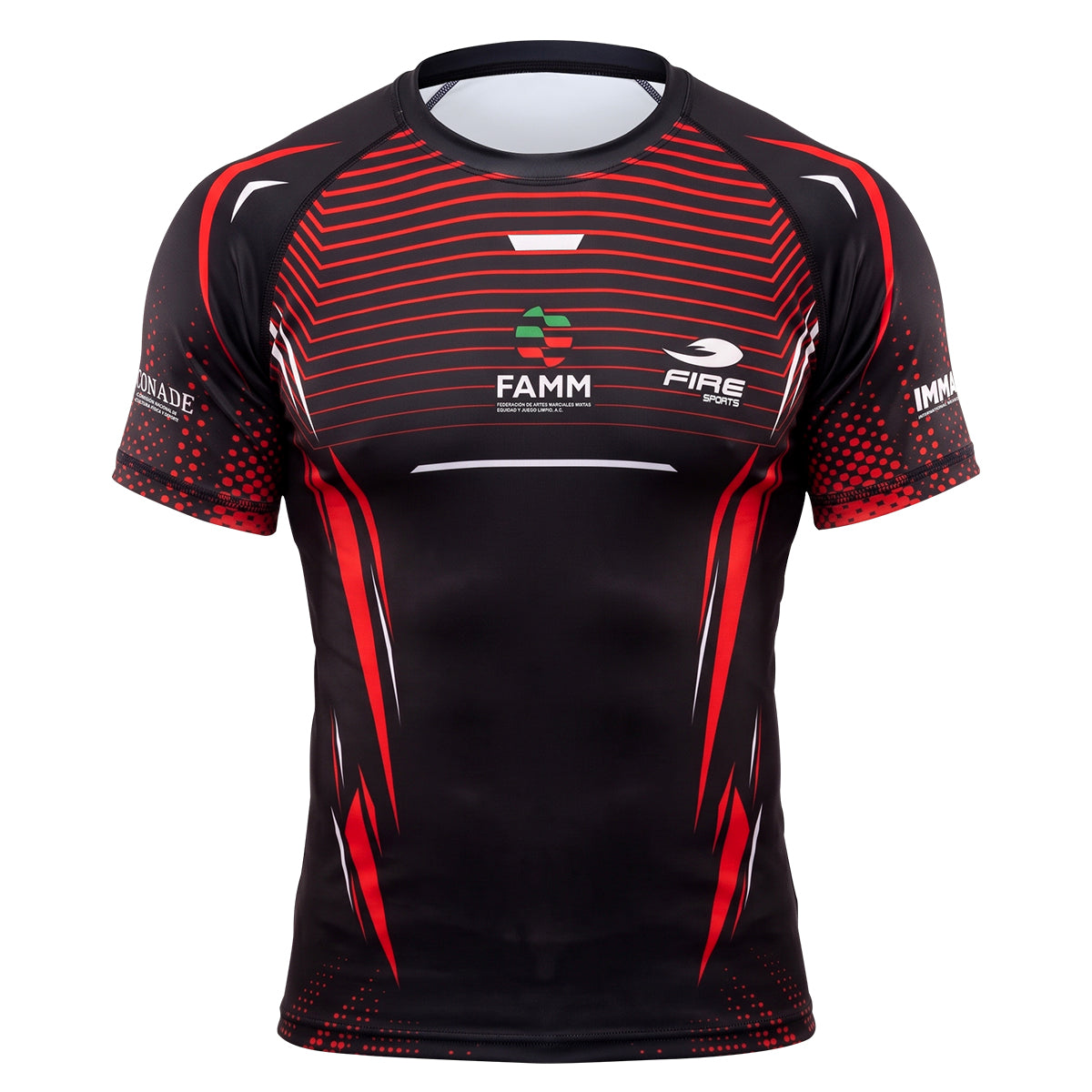 Camiseta o playera de compresion oficial FAMM Artes Marciales Mixtas (MMA)