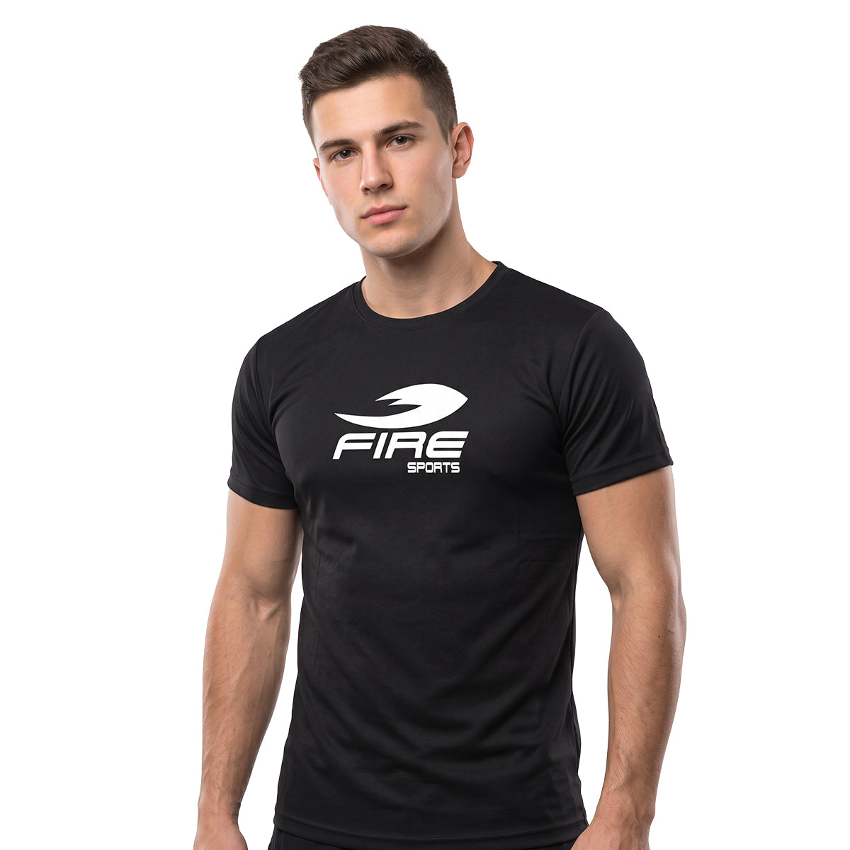 Playera FIRE SPORTS cuello redondo de manga corta