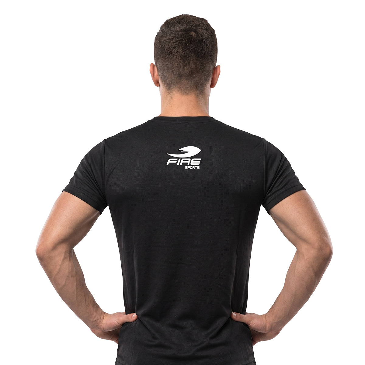 Playera FIRE SPORTS cuello redondo de manga corta