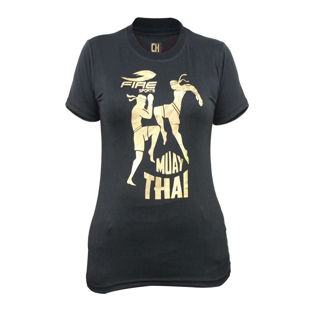 Playera o Camiseta Deportiva de Diseño Muay Thai Fire Sports
