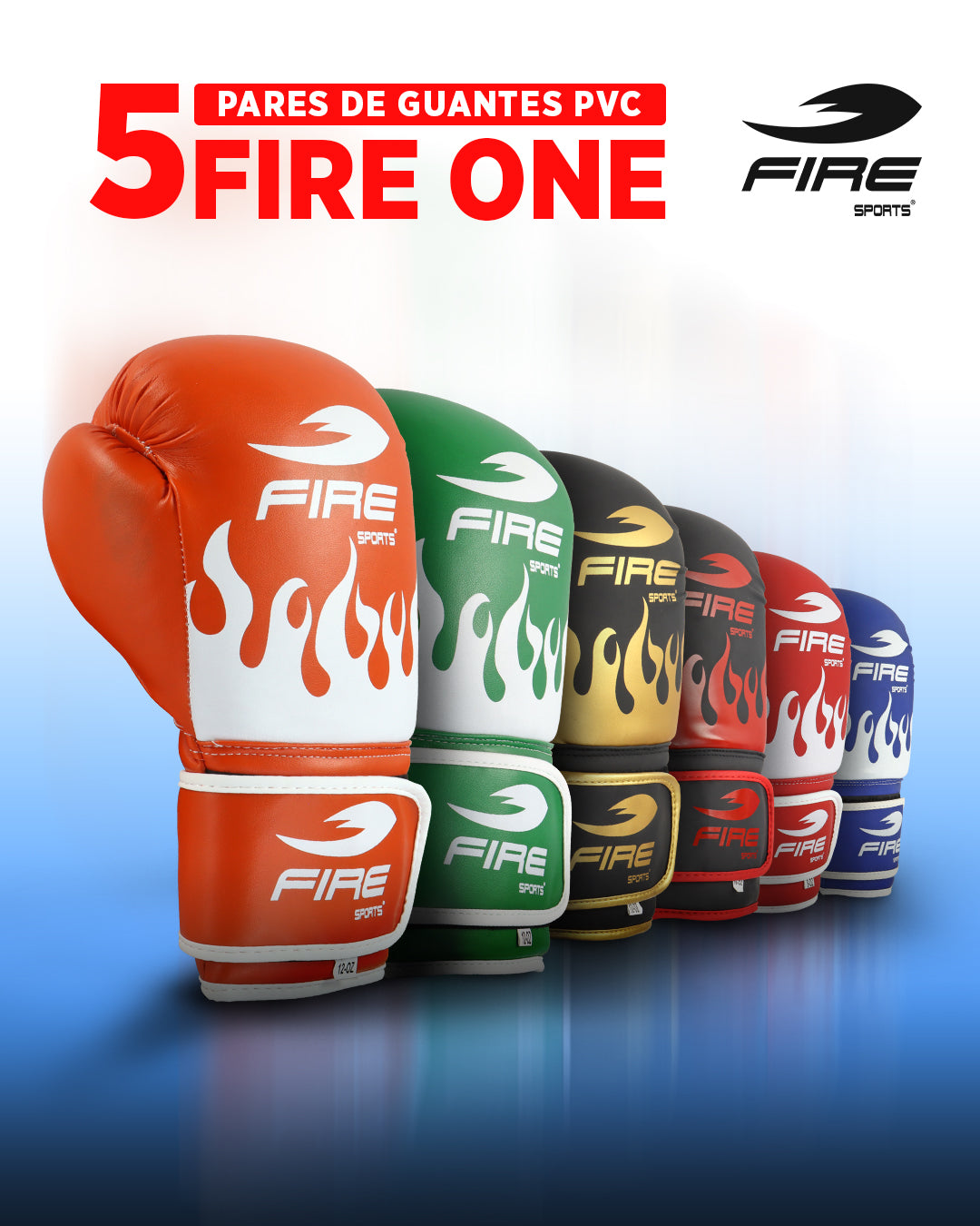 5 Pares de Guantes Fire One Colores