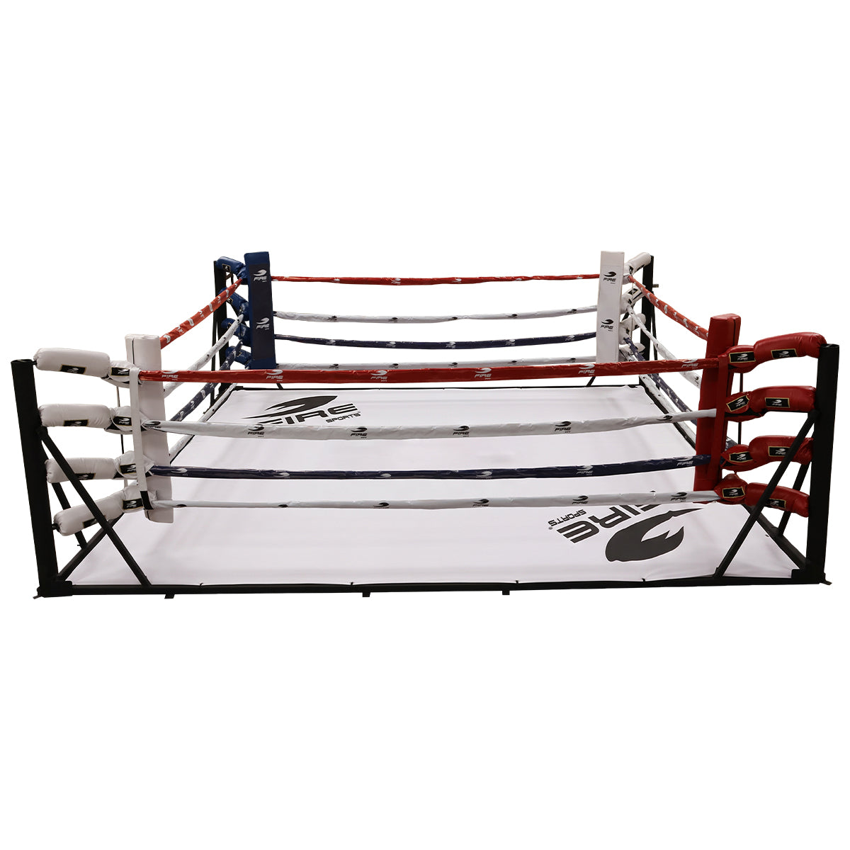 Ring de Box para Gimansios, base suelo con accesorios.