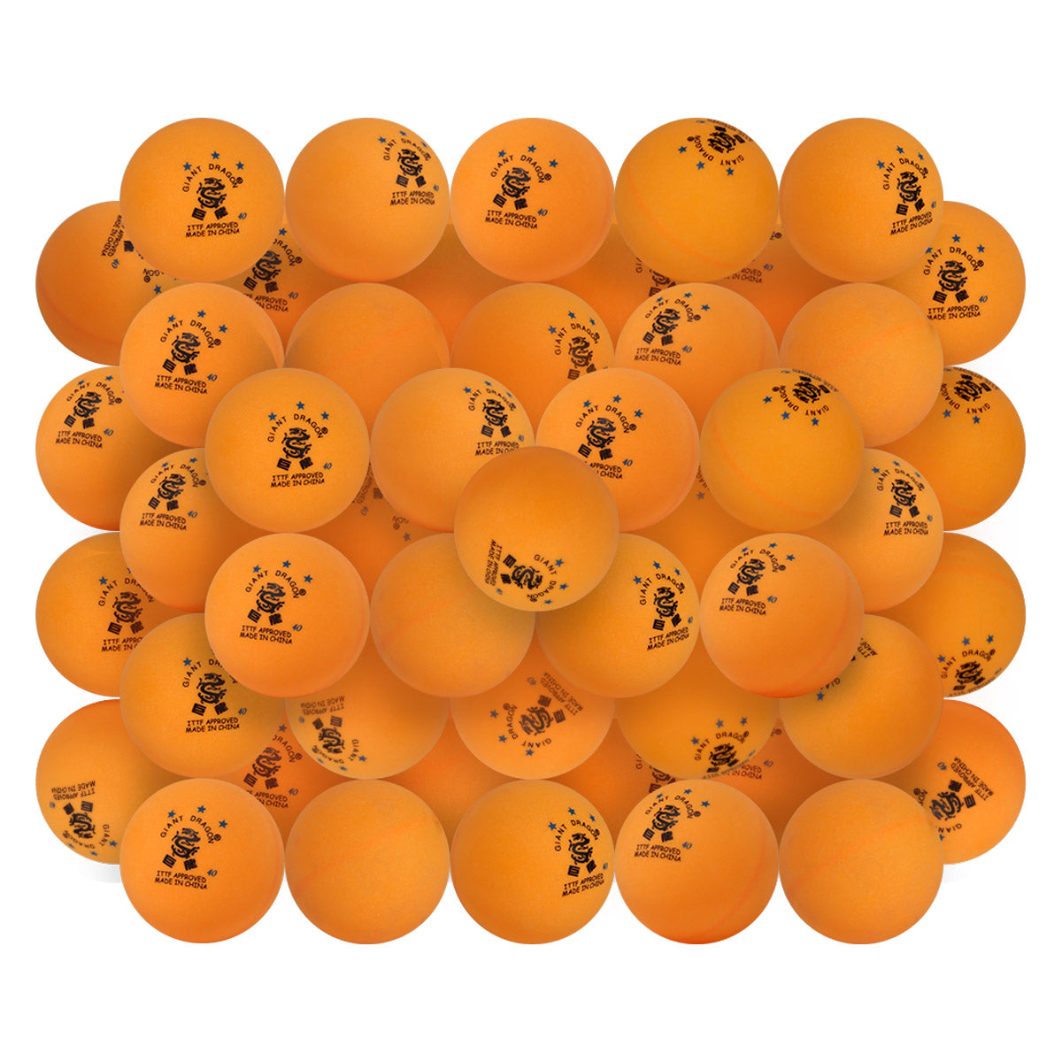 Set de 50 pelotas Giant Dragon 3 estrellas ITTF para entrenamiento