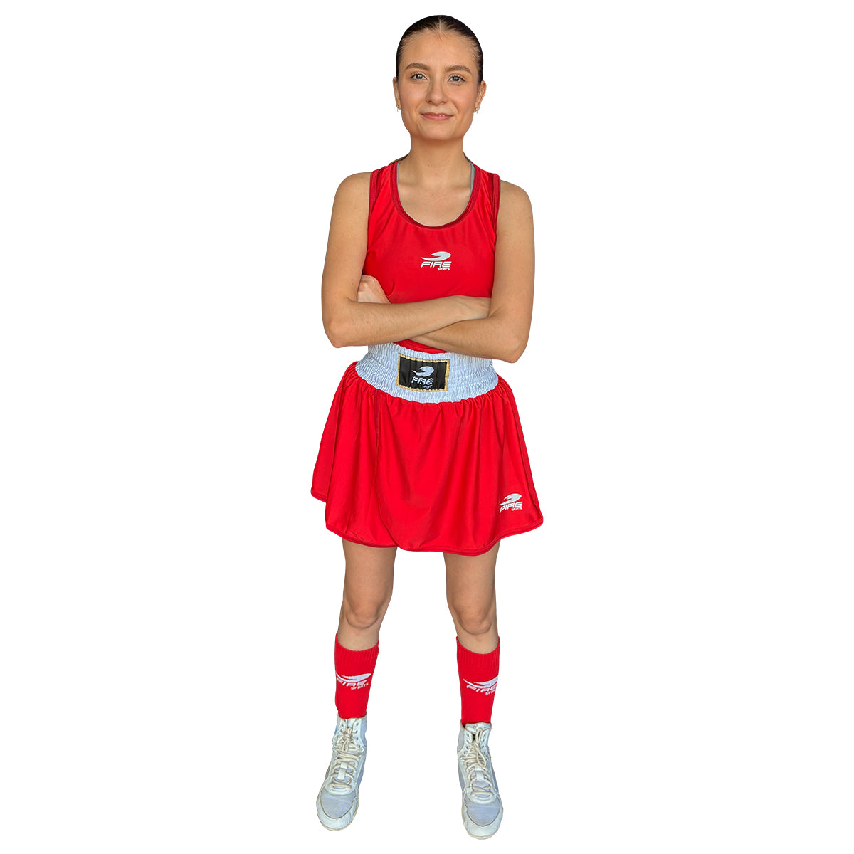 Tenue féminine officielle de boxe pour les compétitions olympiques