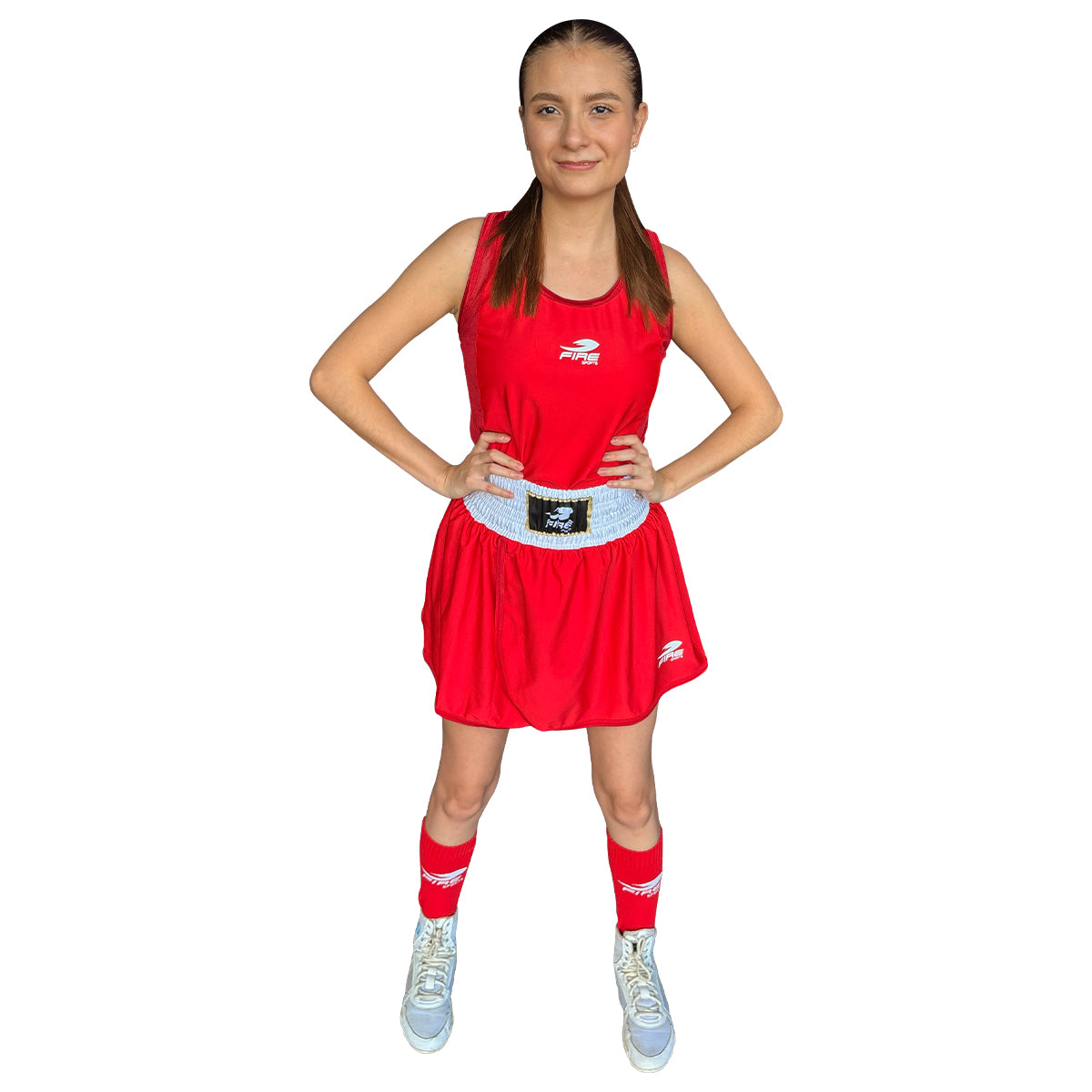 Tenue féminine officielle de boxe pour les compétitions olympiques