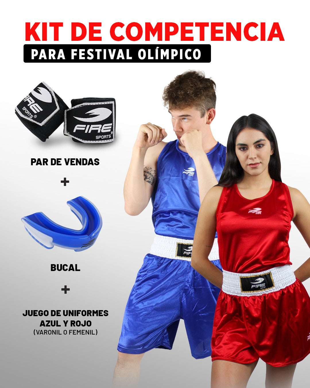 El kit de competencia Fire Sports