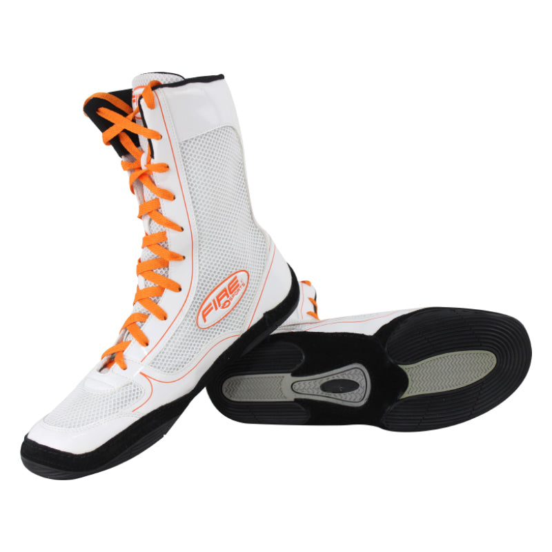 Par de zapatillas o botas largas profesional para Boxeo
