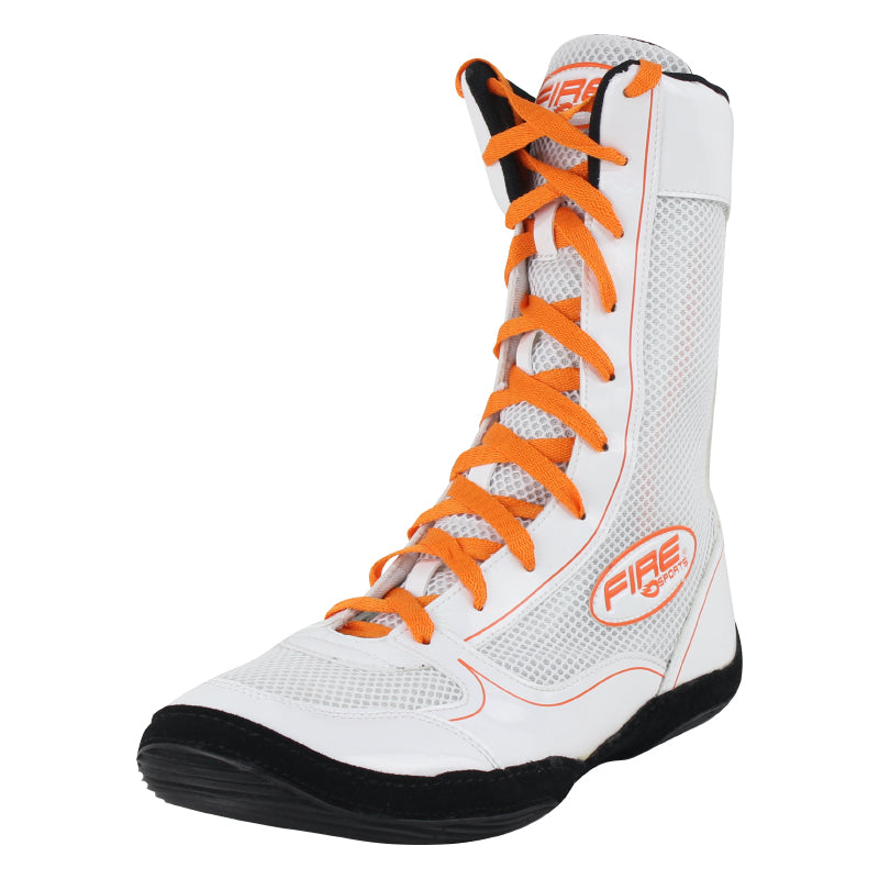 Par de zapatillas o botas largas profesional para Boxeo